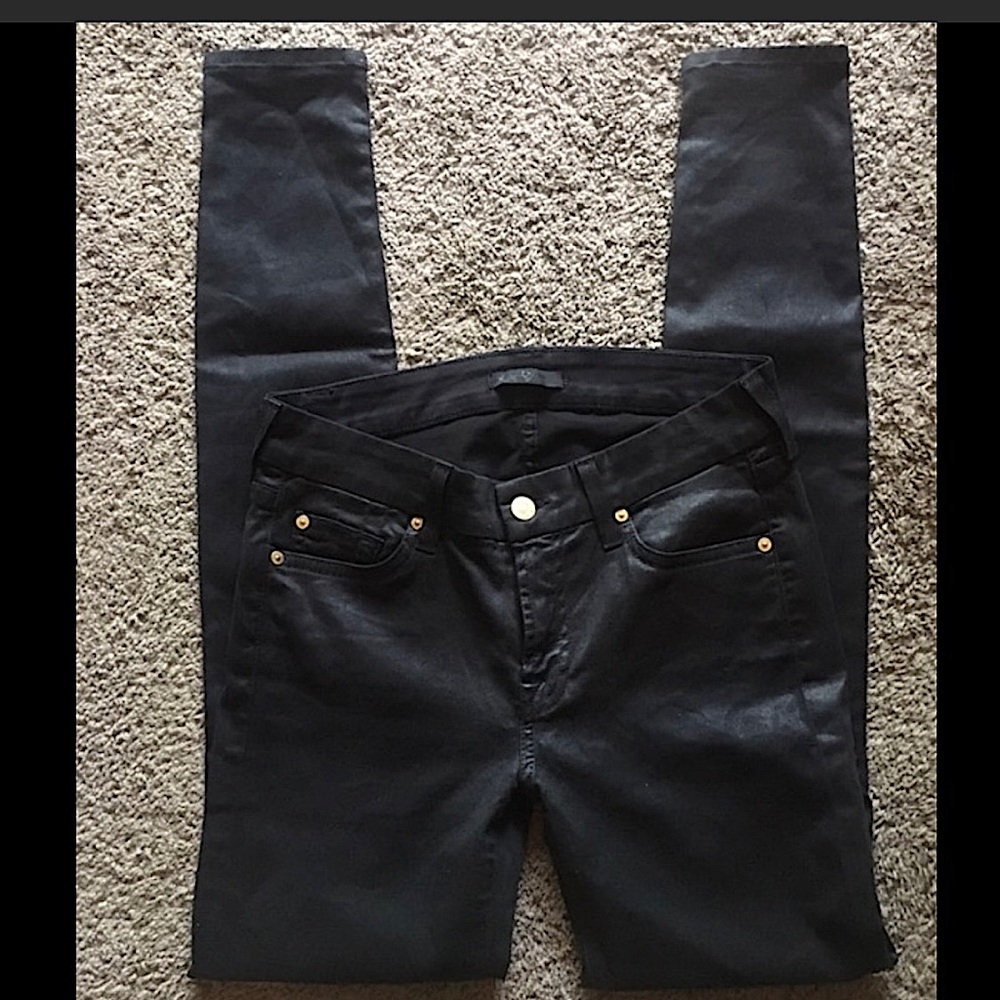 Black Coated The In High Skinny Jean